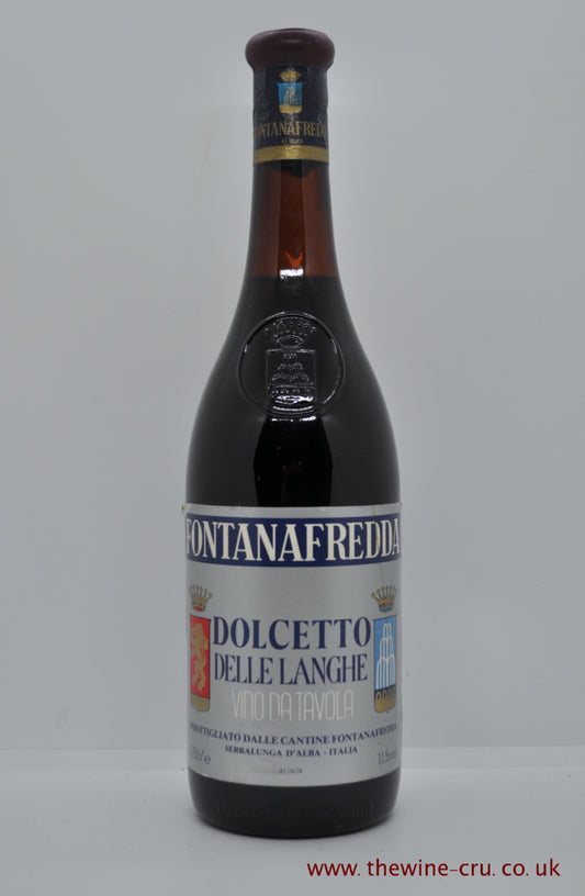Non vintage red wine. Fontanafredda Dolcetto Delle Langhe Italy. Immediate delivery UK. Free local delivery.