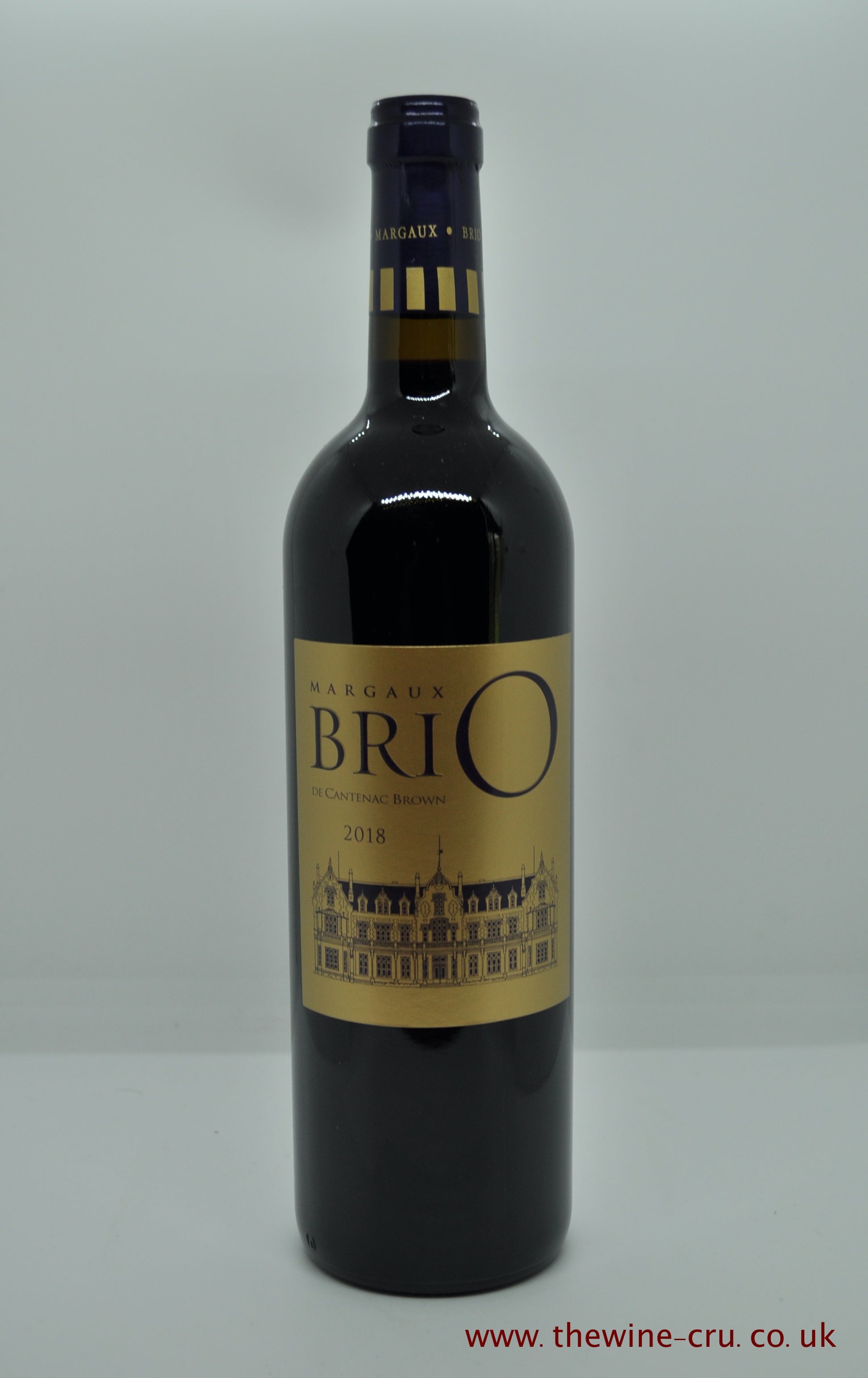 2018 vintage red wine. Brio De Chateau Cantenac Brown 2018. France Bordeaux. Immediate delivery. Free local delivery. Gift wrapping available.