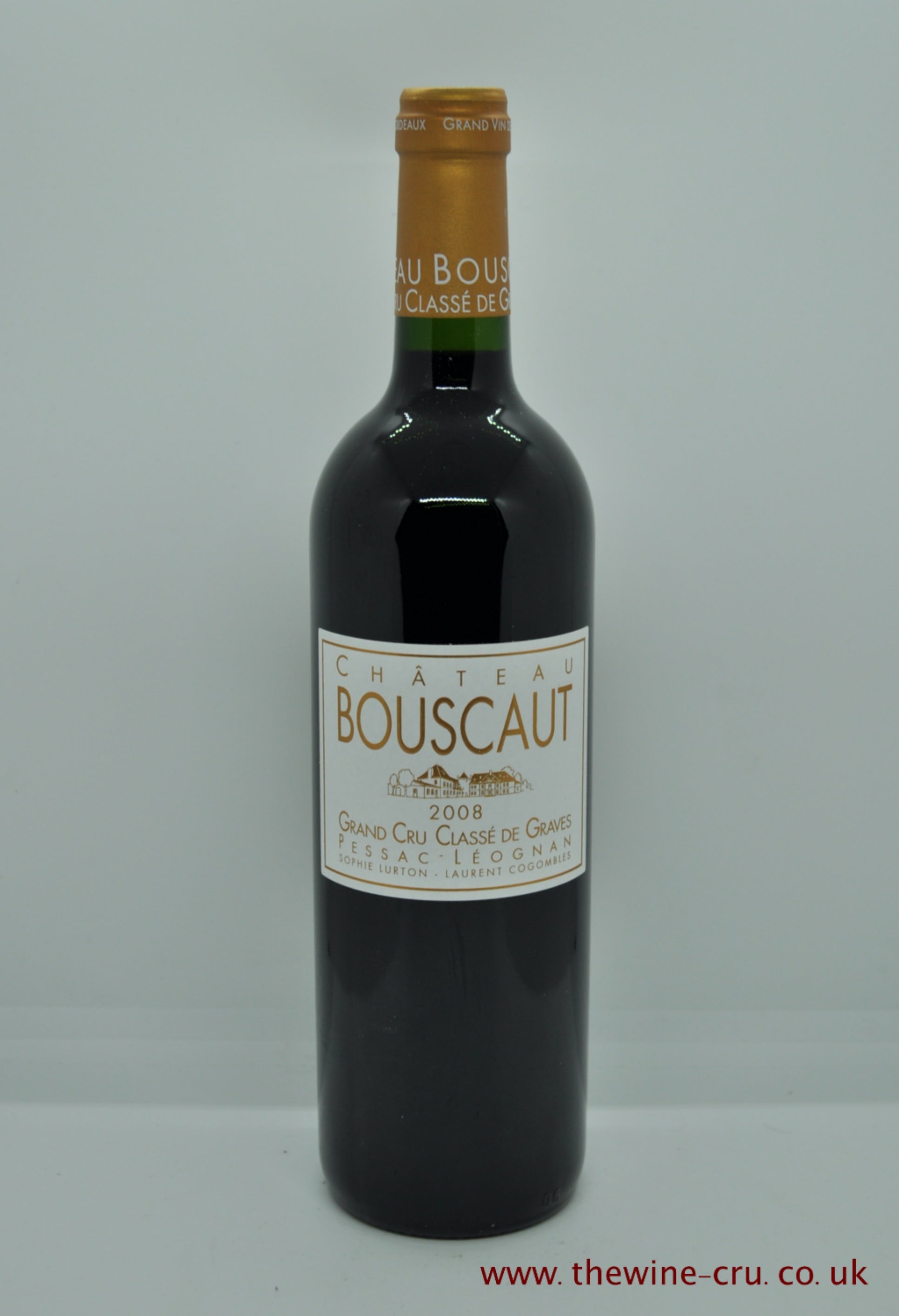 2008 vintage red wine. Chateau Bouscaut 2008.  France Bordeaux. Immediate delivery. Free local delivery. Gift wrapping available/
