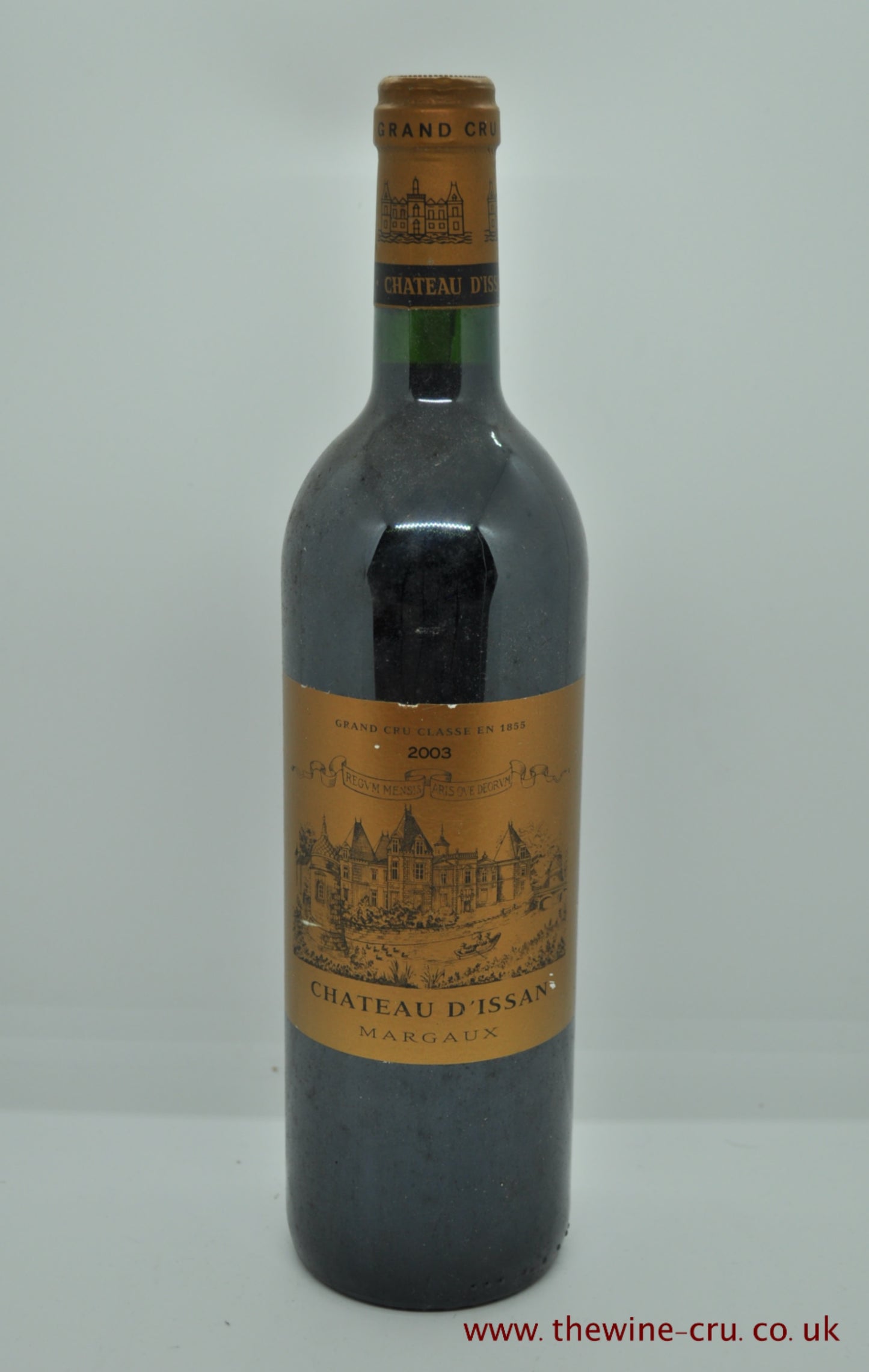 2003 vintage red wine. Chateau D'Issan 2003. France, Bordeaux. Immediate delivery. Free local delivery. Gift wrapping available.
