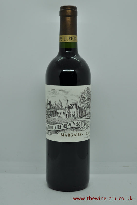 2010 vintage red wine. Chateau Durfort Vivens 2010. France, Bordeaux. The bottle is in excellent condition. Immediate delivery. Free local delivery. Gift wrapping available.