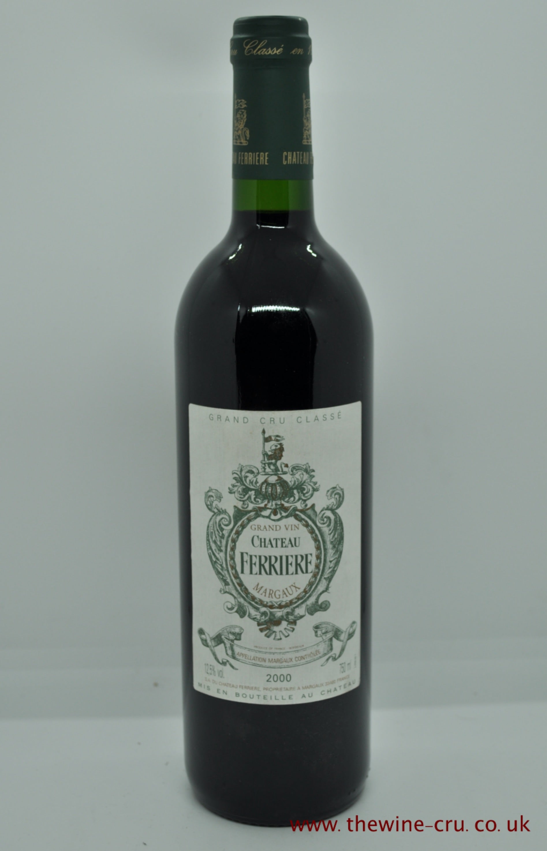 2000 vintage red wine. Chateau Ferriere 2000. France Bordeaux. Immediate delivery. Free local delivery. Gift wrapping available.