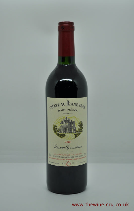 2000 vintage red wine. Chateau Lanessan 2000. France, Bordeaux. Immediate delivery. Free local delivery. Gift wrapping available.