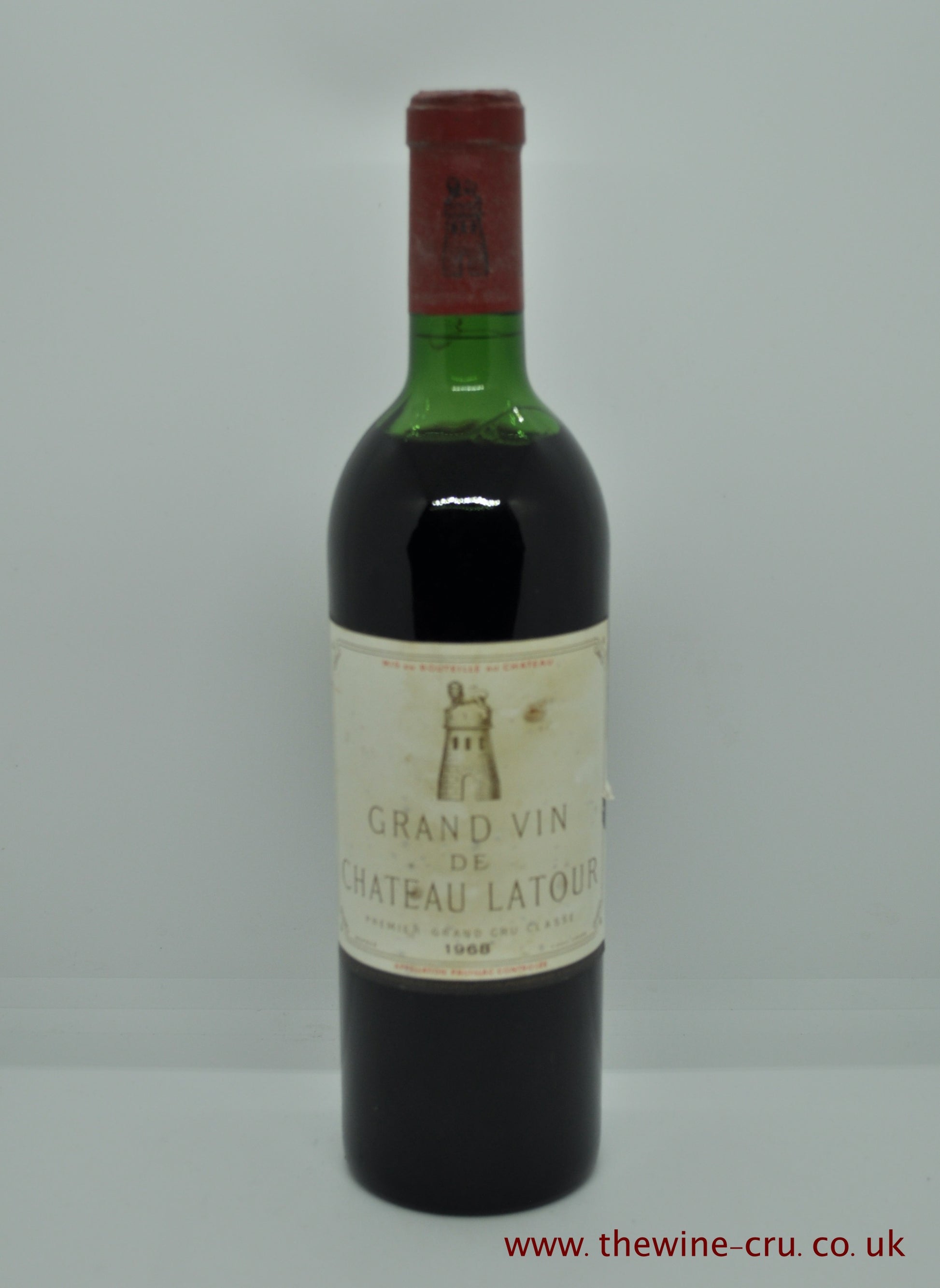 1968 vintage red wine. Chateau Latour 1968. France Bordeaux. Immediate delivery. free local delivery. Gift wrapping available.