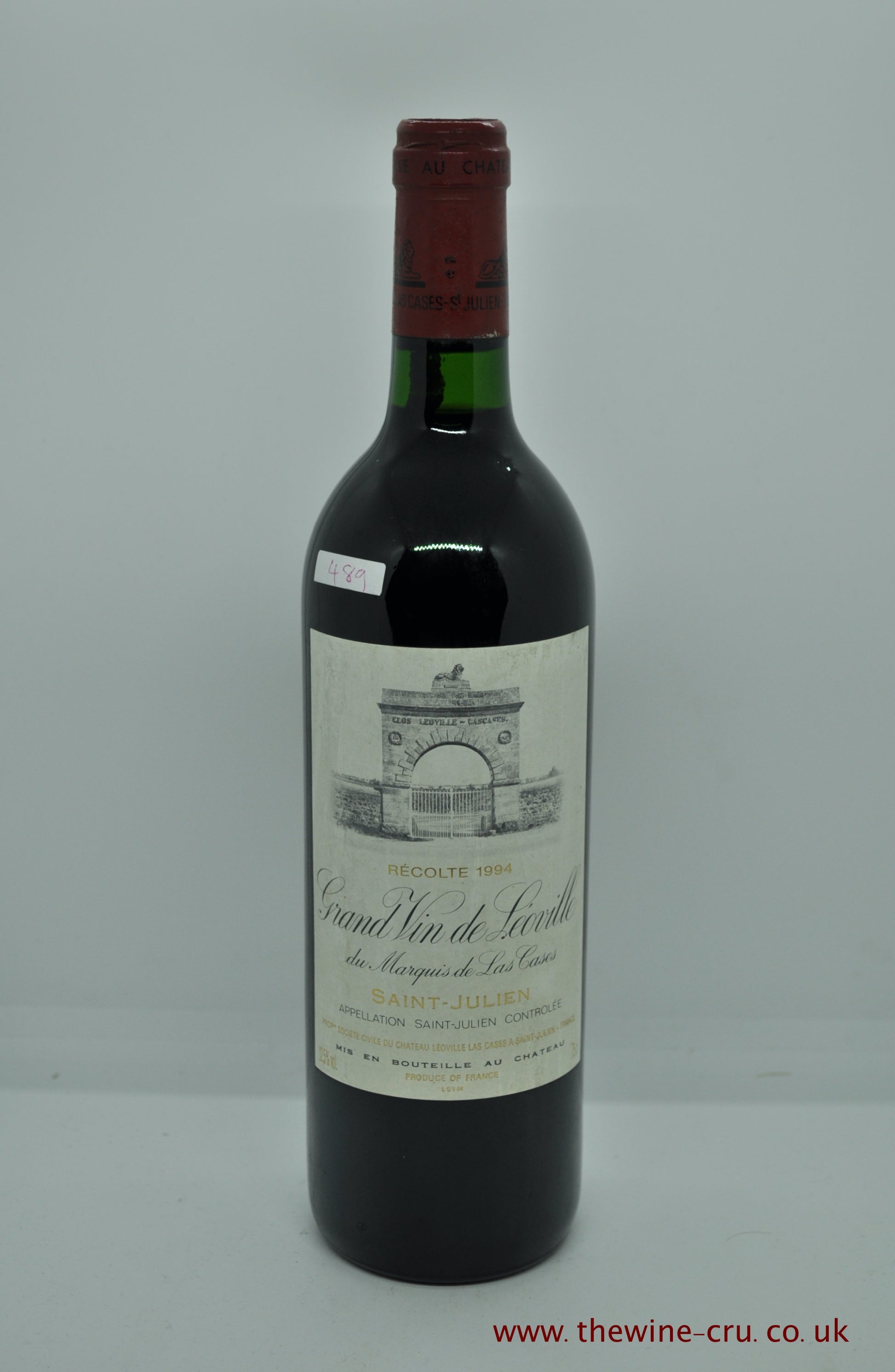 1994 vintage red wine. Chateau Leoville Las Cases.France, Bordeaux. The bottle is in good condition with the level in neck. Immediate delivery. Free local delivery. Gift wrapping available.
