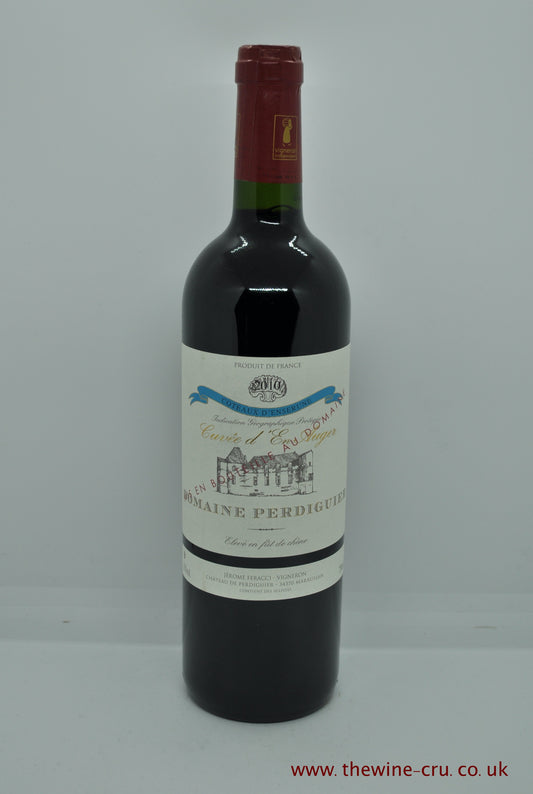 A bottle of 2010 vintage red wine. Domaine Perdiguier Cuvee d'En Auger 2010. France Languedoc-Roussillon. The bottle is in excellent condition. Immediate delivery. Free local delivery. Gift wrapping available.