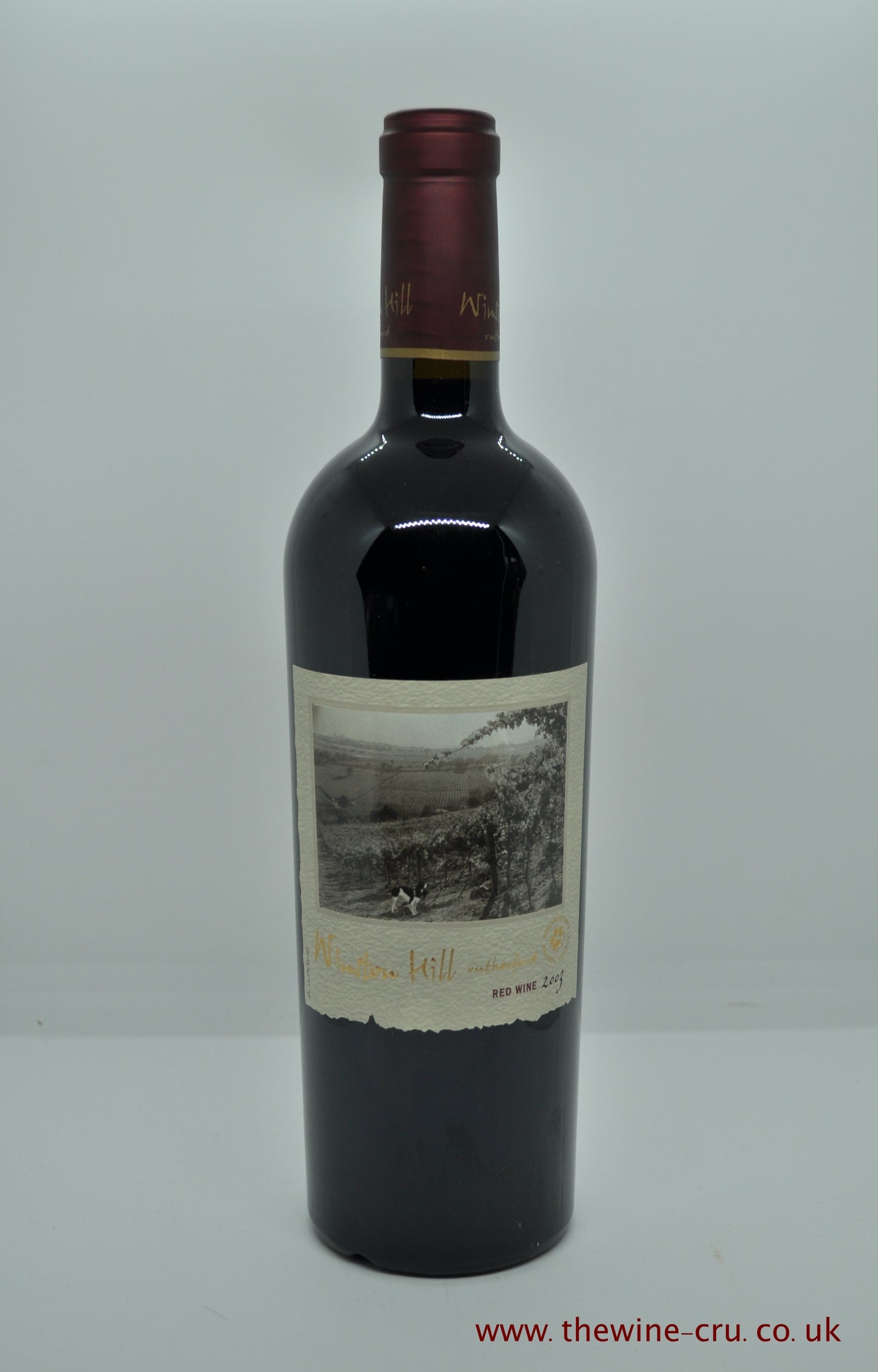 2003 vintage red wine. Frank Family Vineyard Winston Hill 2003. USA, California, Napa valley. The bottles are in excellent condition with the wine level in neck. Immediate delivery. Free local delivery. Gift wrapping available.
