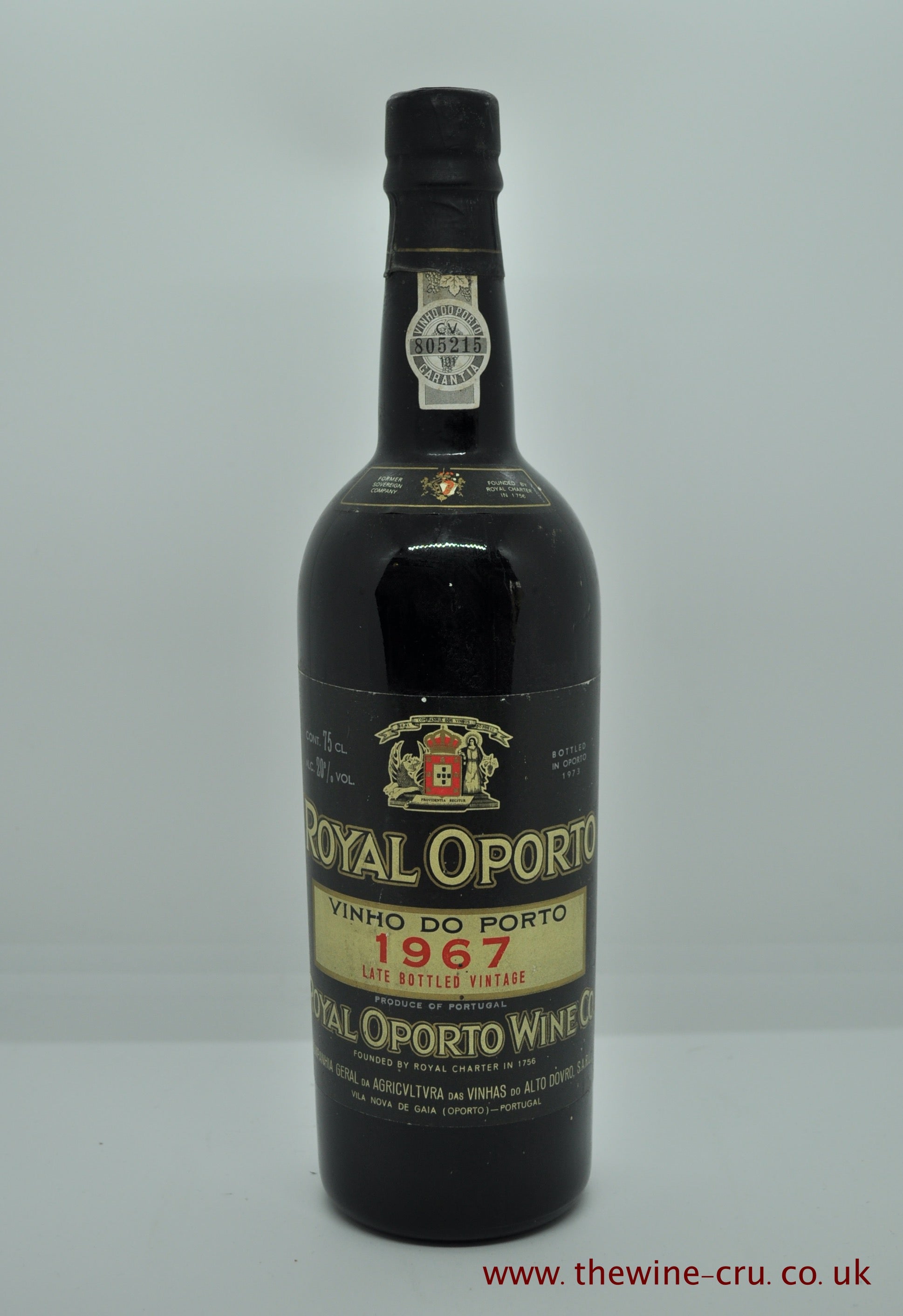 1967 vintage port wine. Royal Oporto Vinho Do Porto Late Bottle Vintage 1967. Portugal. Immediate delivery. Free local delivery. Gift wrapping available.
