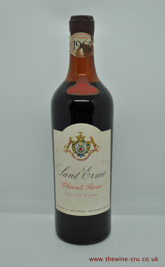 1960 vintage red wine. Sant Ermo Chianti 1960. Italy. Immediate delivery. Free local delivery. Gift wrapping available.