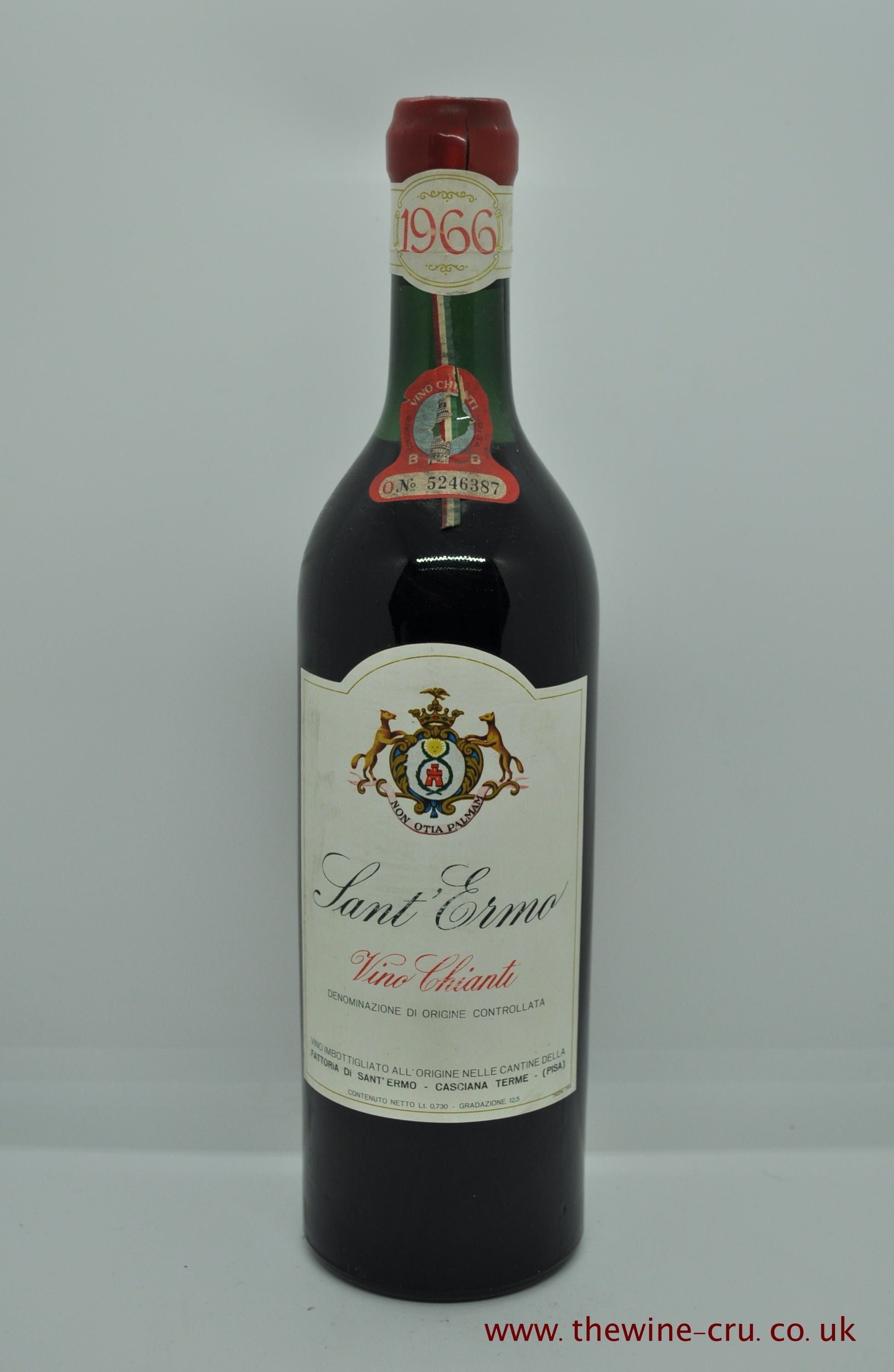 1966 vintage red wine. Sant Ermo Chianti 1966. Italy. Immediate delivery. Free local delivery. Gift wrapping available.