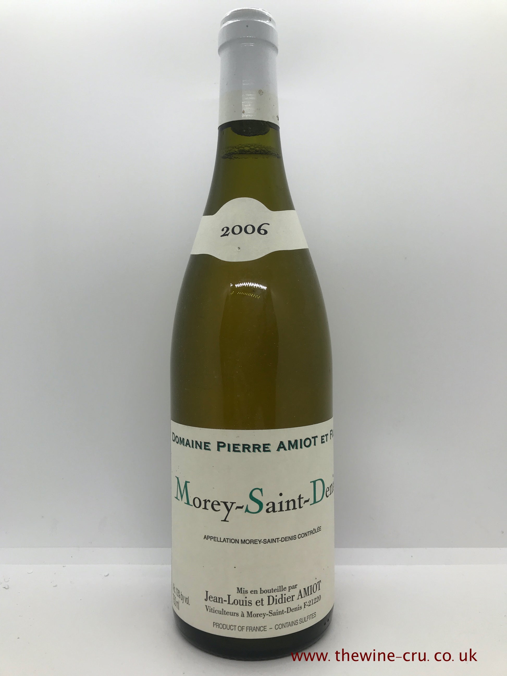 2006 vintage white wine. Morey Saint Denis Blanc Domaine Pierre Amoit & Fils 2006. France Burgundy. Immediate delivery. Free local delivery. Gift wrapping available.