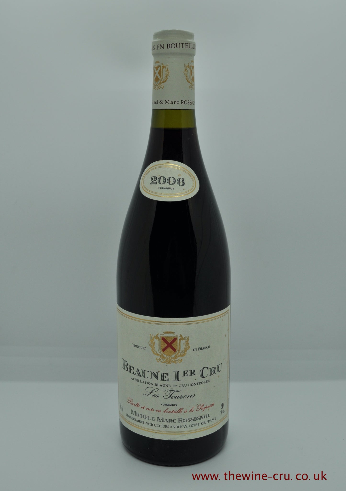 2006 vintage red wine. Beaune 1er Cru Les Teurons M & M Rossignol 2006. France Burgundy. Immediate delivery. free local delivery.