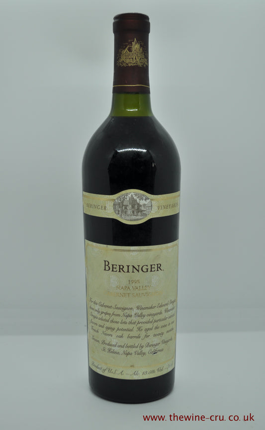 1995 vintage red wine. Beringer Napa Valley Cabernet Sauvignon 1995. USA. Immediate delivery. Free local delivery.