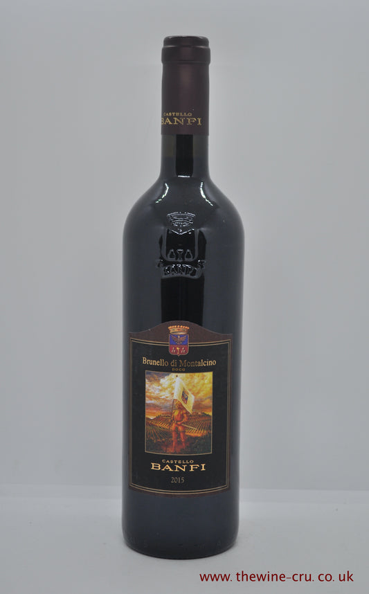 2015 vintage red wine. Brunello di Montalcino Banfi 2015. italy. Immediate delivery UK. Free local delivery.