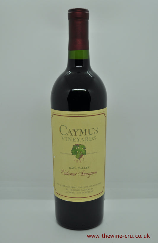 1997 vintage red wine. Caymus Vineyards Napa Valley Cabernet Sauvignon 1997. USA, California. Immediate delivery. Free local delivery.