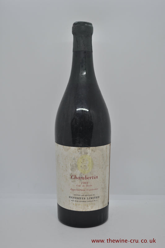 1962 vintage red wine. Chambertin Henekeys Limited. France Burgundy. Immediate delivery. Free local delivery.