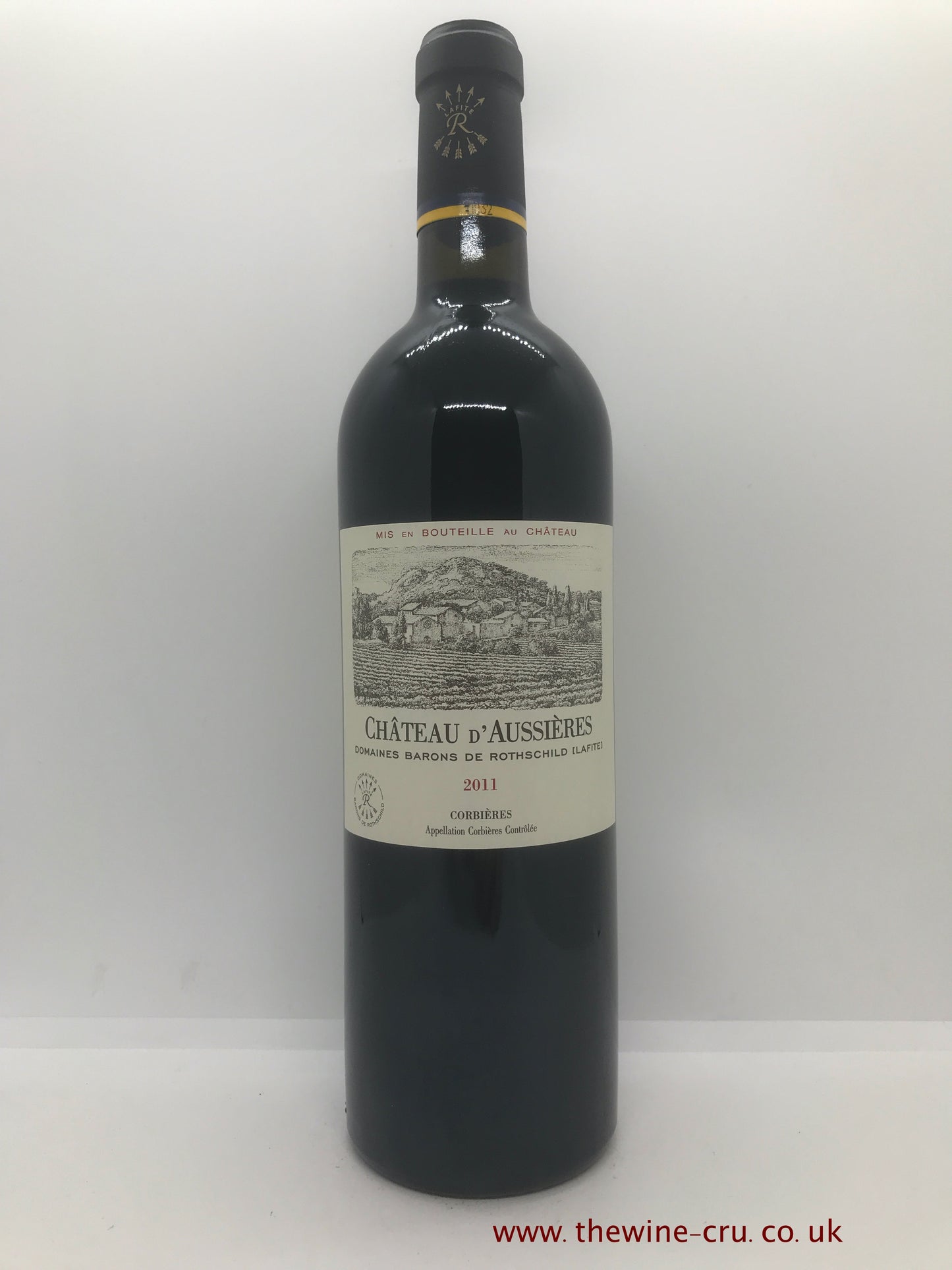 2011 vintage red wine. Chateau D'Aussieres 2011. France, Languedoc. Immediate delivery. Free local delivery. Gift wrapping available.