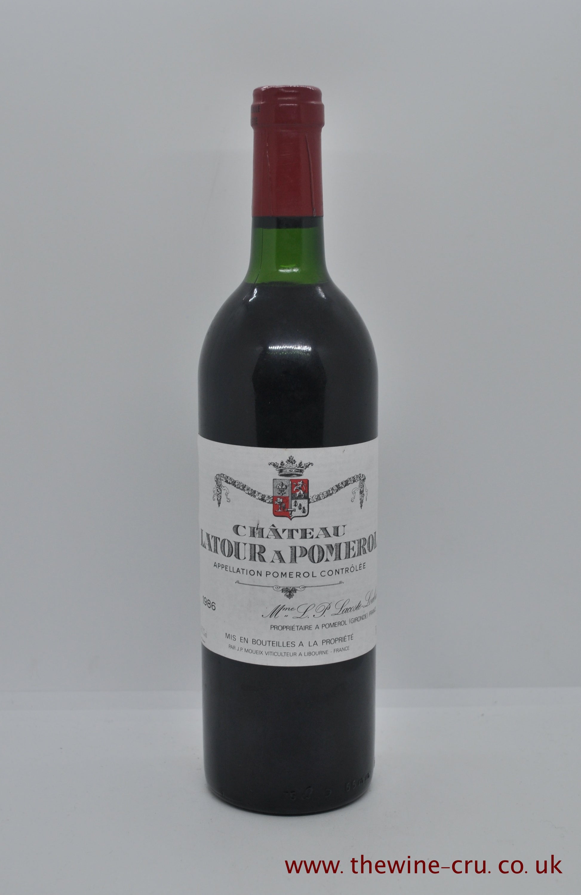 1986 vintage red wine. Chateau Latour A Pomerol. france. Bordeaux. Immediate delivery UK. Free local delivery.