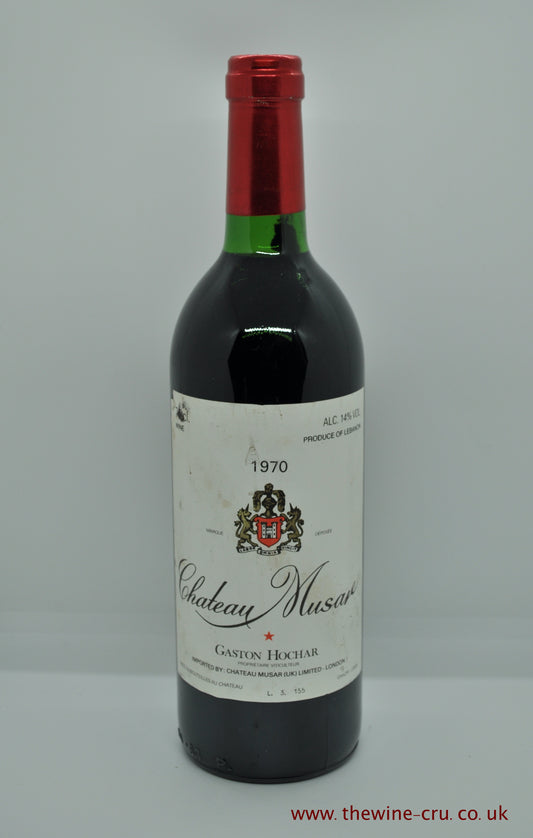1970 vintage red wine. Chateau Musar 1970. Lebanon. Immediate delivery. free local delivery.