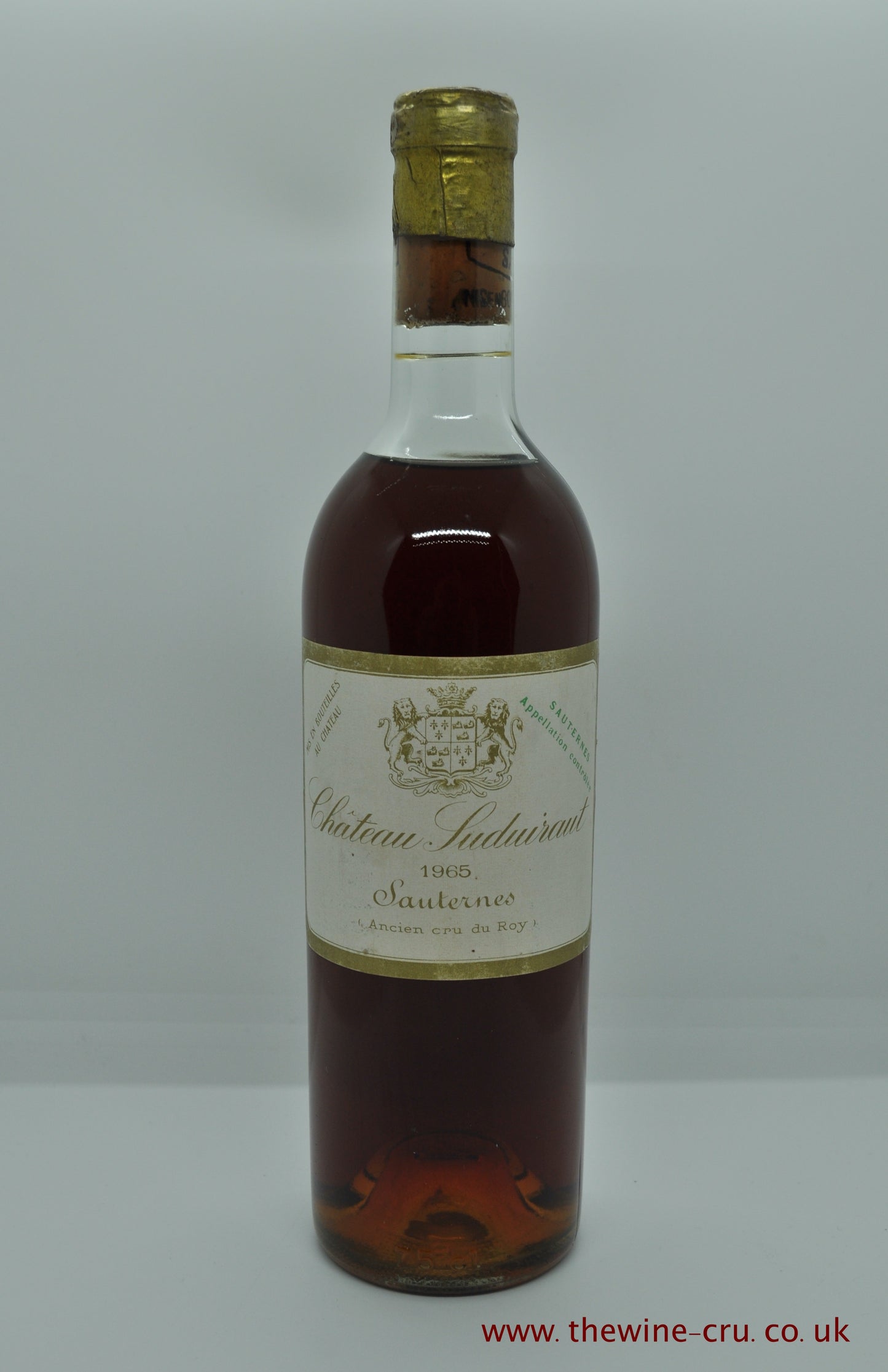 1965 vintage white wine. Chateau Suduiraut 1965. France Bordeaux. Immediate delivery. Free local delivery.