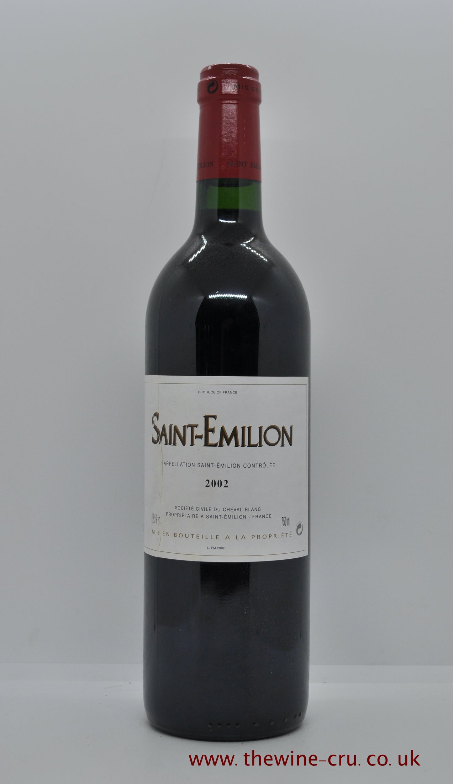 Saint Emilion Society Civile Du Cheval Blanc 2002 france Bordeaux