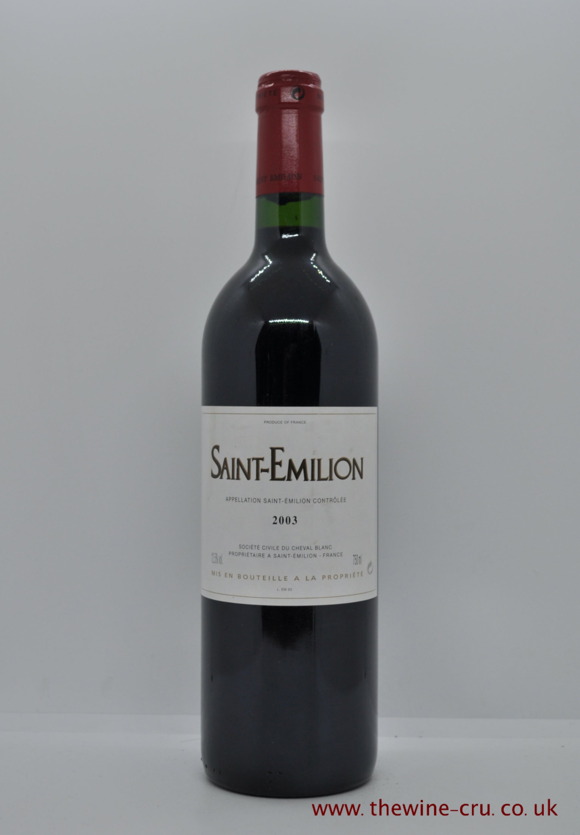Saint Emilion Society Civile Du Cheval Blanc 2003 France Bordeaux