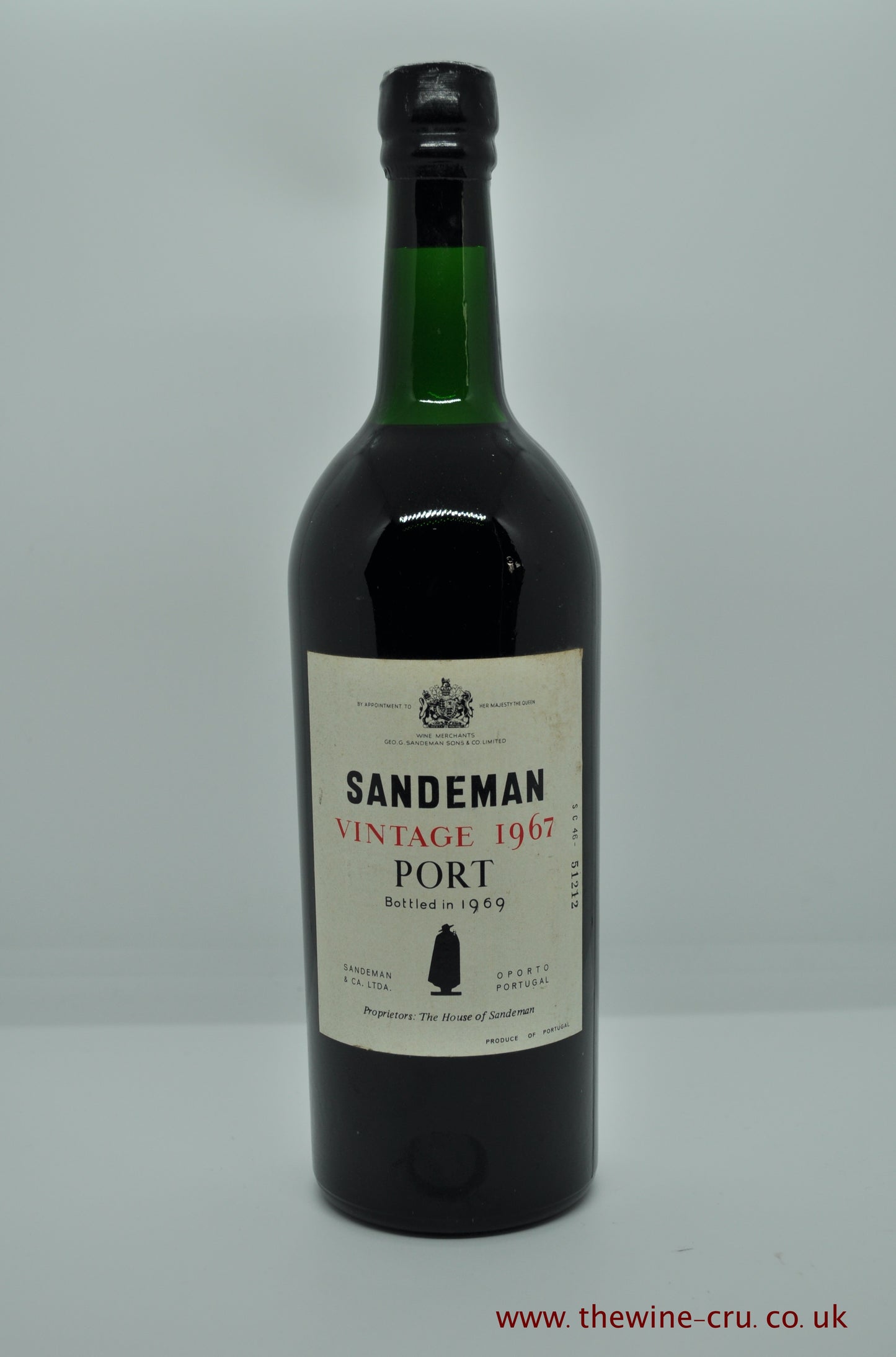 1967 vintage port wine. Sandeman vintage port 1967. Portugal. Immediate delivery. Free local delivery.